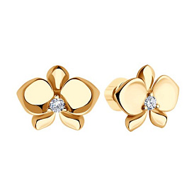 Серьги Diamant - Серебро 925, Фианит (арт. 93-122-01968-2)