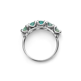 Кольцо Дар - Серебро 925, Синтетический муассанит (арт. К-4048рс16139)