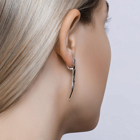 Серьги SOKOLOV - Серебро 925, Фианит (арт. 94021399)