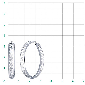 Серьги Атолл - Серебро 925 (арт. 20549-925)