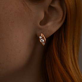 Серьги SOKOLOV - Серебро 925, Фианит (арт. 93022390)