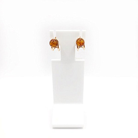 Серьги Максипром - Серебро 925, Янтарь (арт. 220 0814 202)