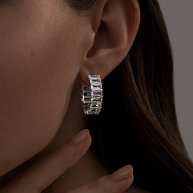 Серьги SOKOLOV - Серебро 925, Фианит (арт. 94025316)