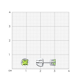 Серьги SOKOLOV - Серебро 925, Фианит (арт. 94020124)