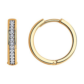 Серьги Diamant - Серебро 925, Фианит (арт. 93-120-01549-2)