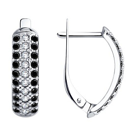 Серьги SOKOLOV - Серебро 925, Фианит (арт. 94020055)