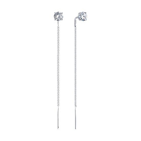 Серьги SOKOLOV - Серебро 925, Фианит (арт. 94026414)