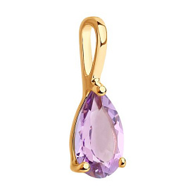 Подвеска SOKOLOV - Золото 585, Аметист (арт. 732180)
