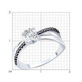 Кольцо SOKOLOV - Серебро 925, Фианит (арт. 94014634)