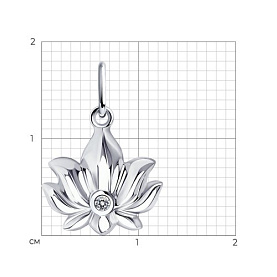 Подвеска Diamant - Серебро 925, Фианит (арт. 94-130-01096-1)