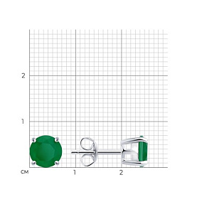 Серьги SOKOLOV - Серебро 925, Фианит (арт. 94027173-91)