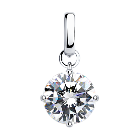 Подвеска SOKOLOV - Серебро 925, Фианит (арт. 94032613)