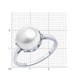 Кольцо Diamant - Серебро 925, Жемчуг культивированный (арт. 94-310-01928-1)