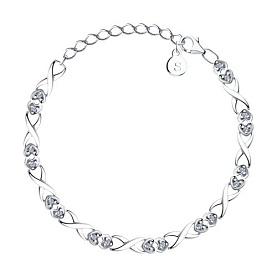 Браслет SOKOLOV - Серебро 925, Фианит (арт. 94051040)