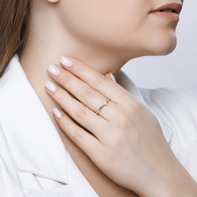 Кольцо SOKOLOV - Золото 585, Бриллиант (арт. 1011495)