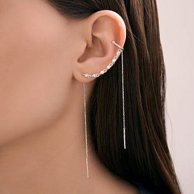 Серьга SOKOLOV - Серебро 925, Фианит (арт. 94170408)