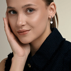 Серьги Diamant - Серебро 925, Фианит (арт. 94-121-00265-1)