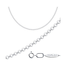 Цепочка SOKOLOV - Серебро 925 (арт. 94080009)