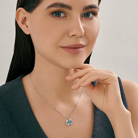 Подвеска Diamant - Серебро 925, Фианит, Эмаль (арт. 94-130-02364-1)