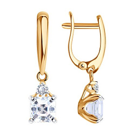 Серьги SOKOLOV - Серебро 925, Фианит (арт. 93022384)