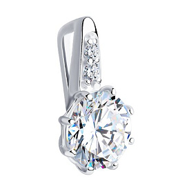 Подвеска SOKOLOV - Серебро 925, Фианит (арт. 94032822)