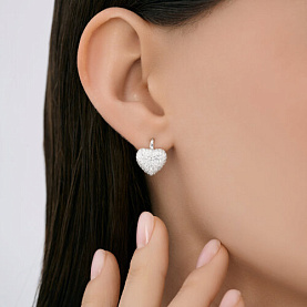 Серьги SOKOLOV - Серебро 925, Фианит (арт. 94027170-91)