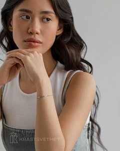 Колье Красцветмет - Серебро 925 (арт. НХ22-1911-34#0.35)