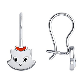 Серьги SOKOLOV - Серебро 925, Эмаль (арт. 94021632)