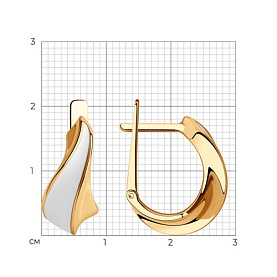 Серьги SOKOLOV - Серебро 925, Эмаль (арт. 93021088)