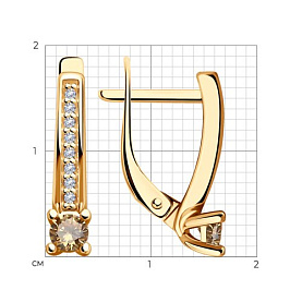 Серьги Diamant - Серебро 925, Фианит (арт. 93-120-01573-2)