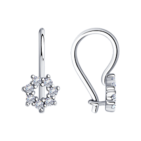 Серьги Diamant - Серебро 925, Фианит (арт. 94-120-00675-1)