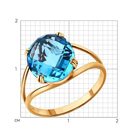 Кольцо SOKOLOV - Золото 585, Топаз (арт. 717139)