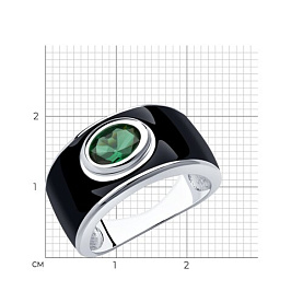 Кольцо SOKOLOV - Серебро 925, Синтетический ситалл , Эмаль (арт. 92011913)