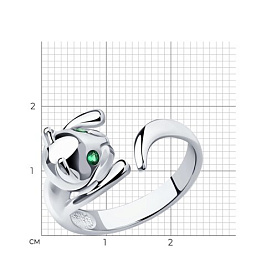 Кольцо SOKOLOV - Серебро 925, Фианит (арт. 94011327)