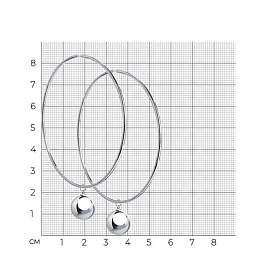 Серьги Diamant - Серебро 925 (арт. 94-124-01475-1)