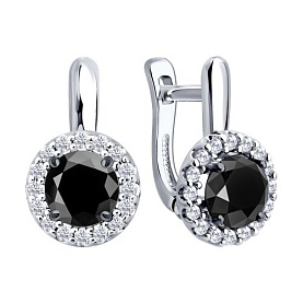 Серьги Diamant - Серебро 925, Фианит (арт. 94-120-00194-1)