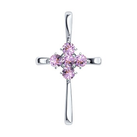 Подвеска SOKOLOV - Серебро 925, Аметист (арт. 92030723)