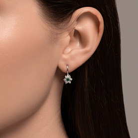 Серьги SOKOLOV - Серебро 925, Фианит (арт. 94026646)