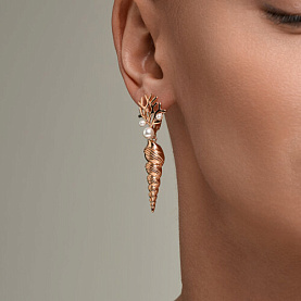 Серьги SOKOLOV - Серебро 925, Жемчуг синтетический (арт. 93022577)