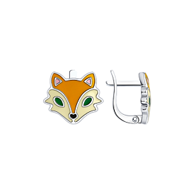 Серьги SOKOLOV - Серебро 925, Эмаль (арт. 94024120)