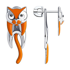 Серьги SOKOLOV - Серебро 925, Эмаль (арт. 94024026)