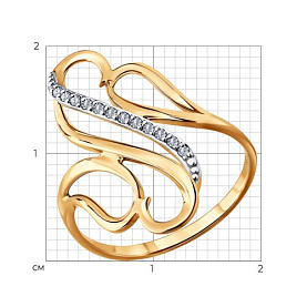 Кольцо Diamant - Золото 585, Фианит (арт. 51-110-01872-1)