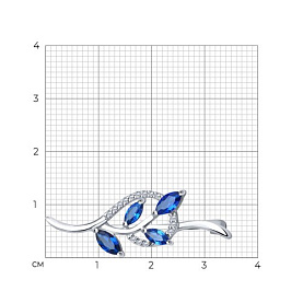 Брошь SOKOLOV - Серебро 925, Фианит (арт. 94040069)