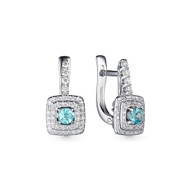 Серьги Дар - Серебро 925, Апатит, Фианит (арт. С-3918рс46900)