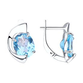 Серьги SOKOLOV - Серебро 925, Топаз (арт. 92022332)