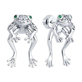 Серьги SOKOLOV - Серебро 925, Фианит (арт. 94027024)