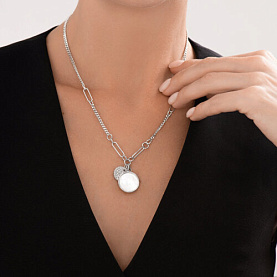 Колье Diamant - Серебро 925, Перламутр, Фианит (арт. 94-370-02303-1)