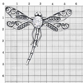 Брошь Красная пресня - Серебро 925, Фианит (арт. 13816650)