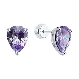 Серьги SOKOLOV - Серебро 925, Фианит (арт. 94026835)