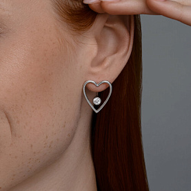 Серьги SOKOLOV - Серебро 925, Фианит (арт. 94026821)